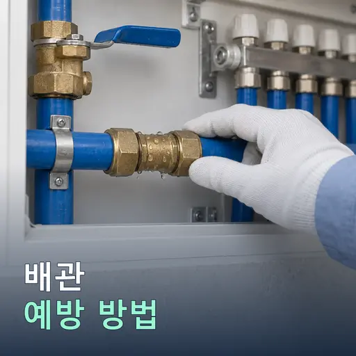 겨울 동결 파열 예방 배관 보온 요령