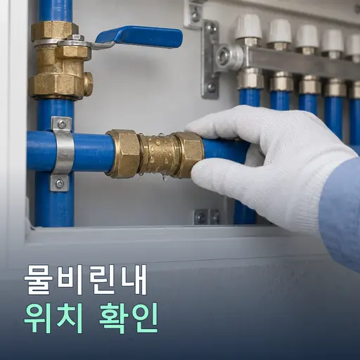 물비린내가 나는데 위치를 못 찾을 때