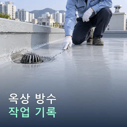 옥상방수 잘못 시공된 곳 재시공 3일 후기