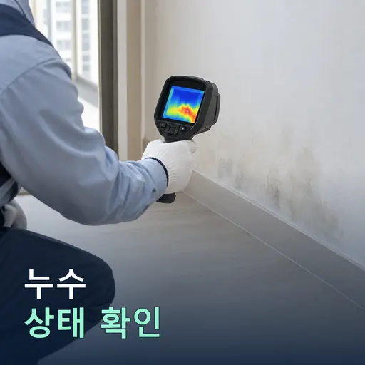 아파트 위층 없이 발생하는 슬래브 크랙 누수