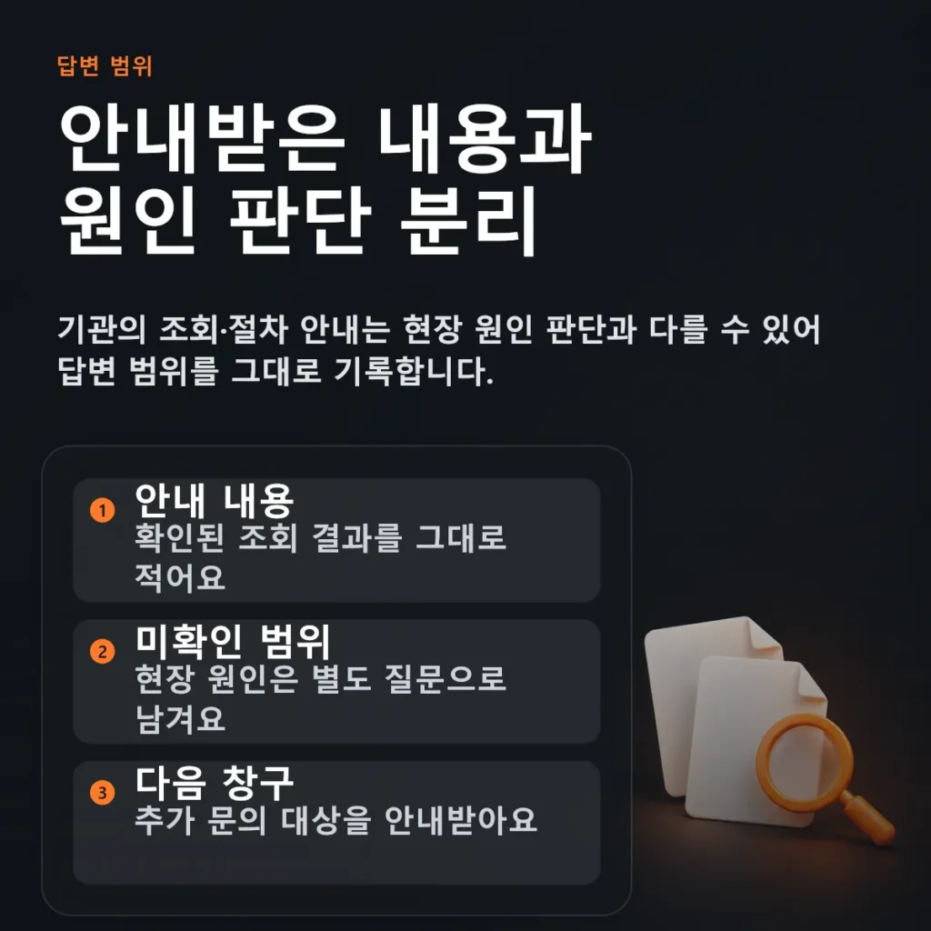 옥내급수관 교체 지원 절차와 누수 원인 확인을 구분하는 안내 도해